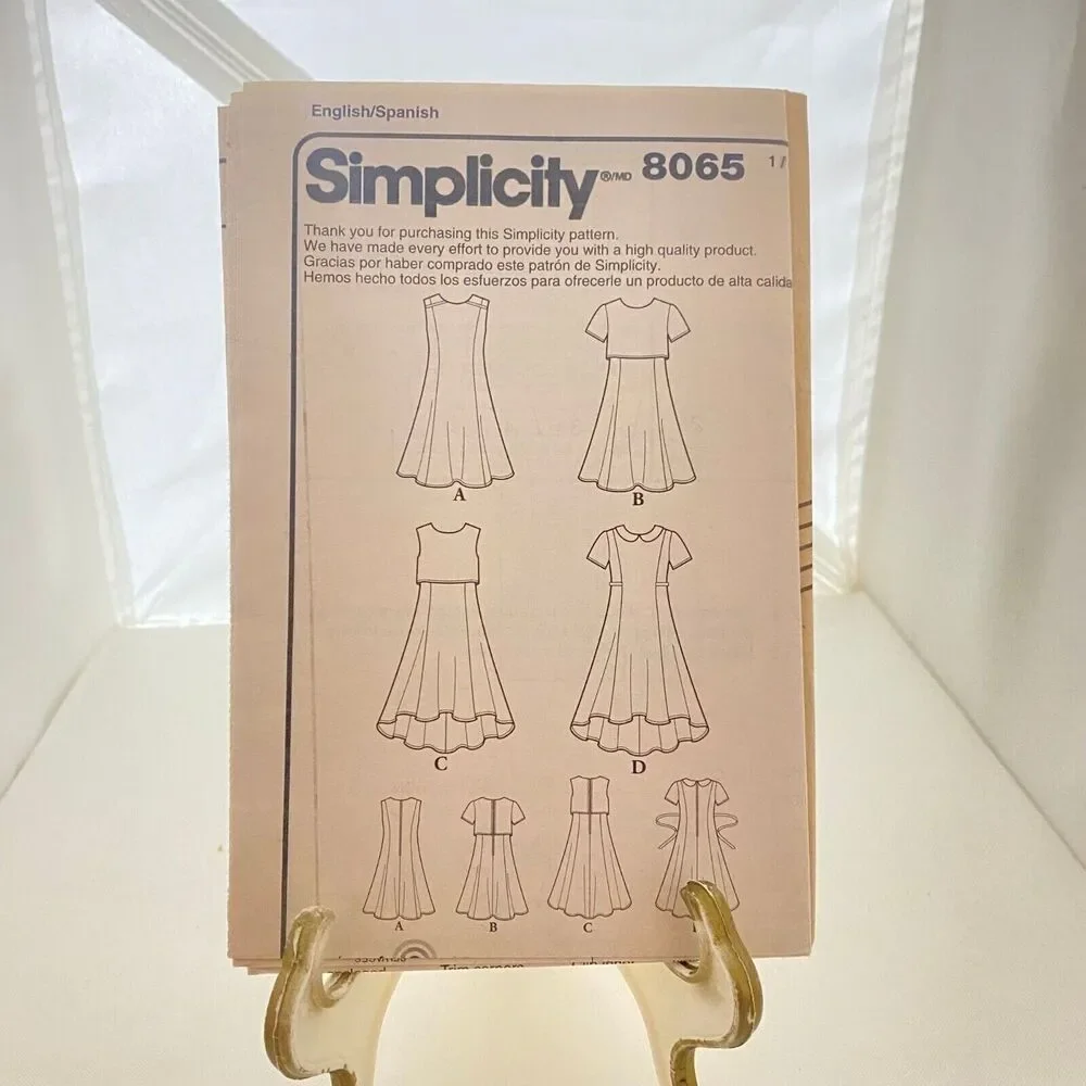 #8065 Simplicity Girls Dress Sewing Pattern
